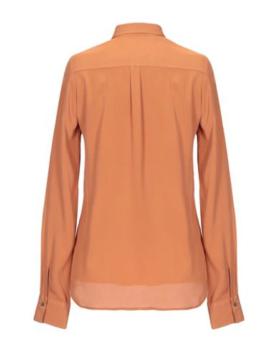 Shop Her Shirt Solid Color Shirts & Blouses In Brown
