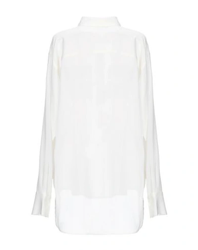 Shop Lareida Solid Color Shirts & Blouses In Ivory