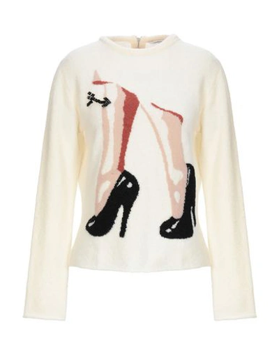 Shop Carven Sweater In Ivory