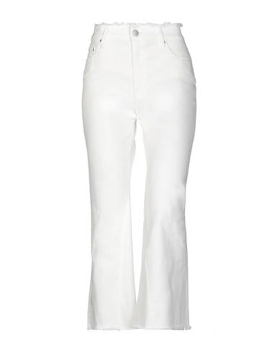 Shop Don't Cry Denim Pants In White
