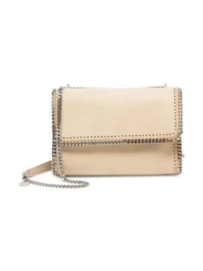 Shop Stella Mccartney Falabella Shaggy Deer Crossbody Bag In Clotted Cream