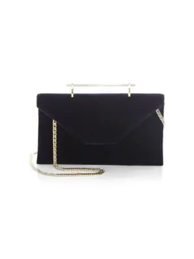 Shop M2malletier Anabelle Envelope Crossbody Bag In Midnight Blue