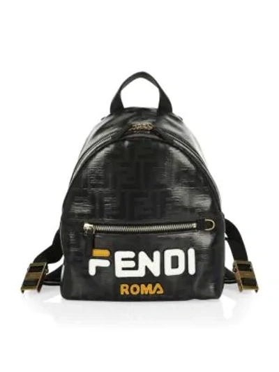 Shop Fendi Mania Backpack In Black