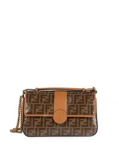 Shop Fendi Women's Ff Shoulder Bag In Tan