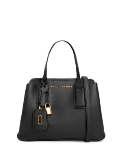 Shop Marc Jacobs The Editor Leather Satchel In Black