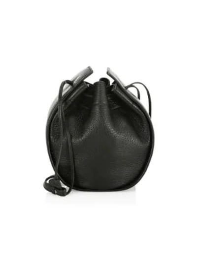 Shop The Row Drawstring Leather Pouch In Black