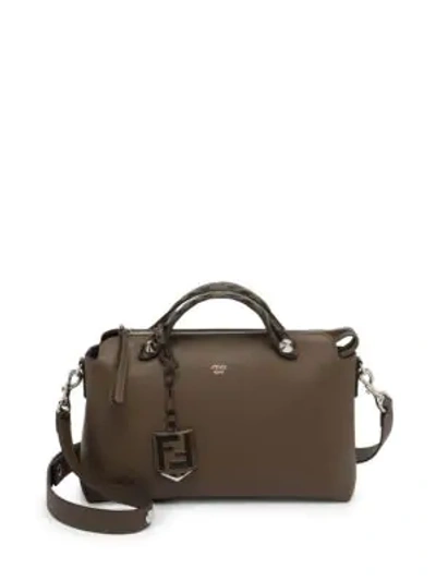 Shop Fendi Medium By The Way Leather Satchel In Brown