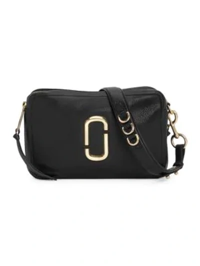 Shop Marc Jacobs Women's The Softshot Leather Camera Bag In Black