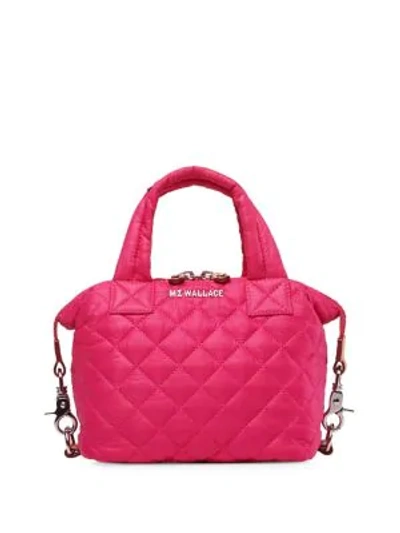 Shop Mz Wallace Micro Sutton In Pink