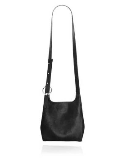 Shop Rebecca Minkoff Small Karlie Feed Leather Bag In Black