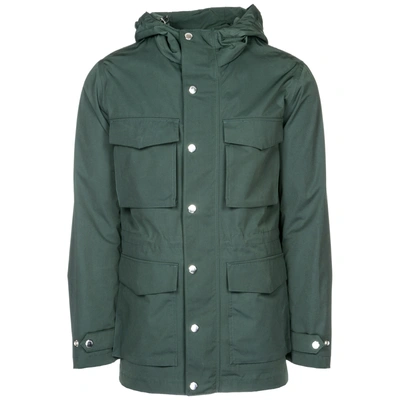 Shop Emporio Armani Men's Outerwear Jacket Blouson Hood In Green