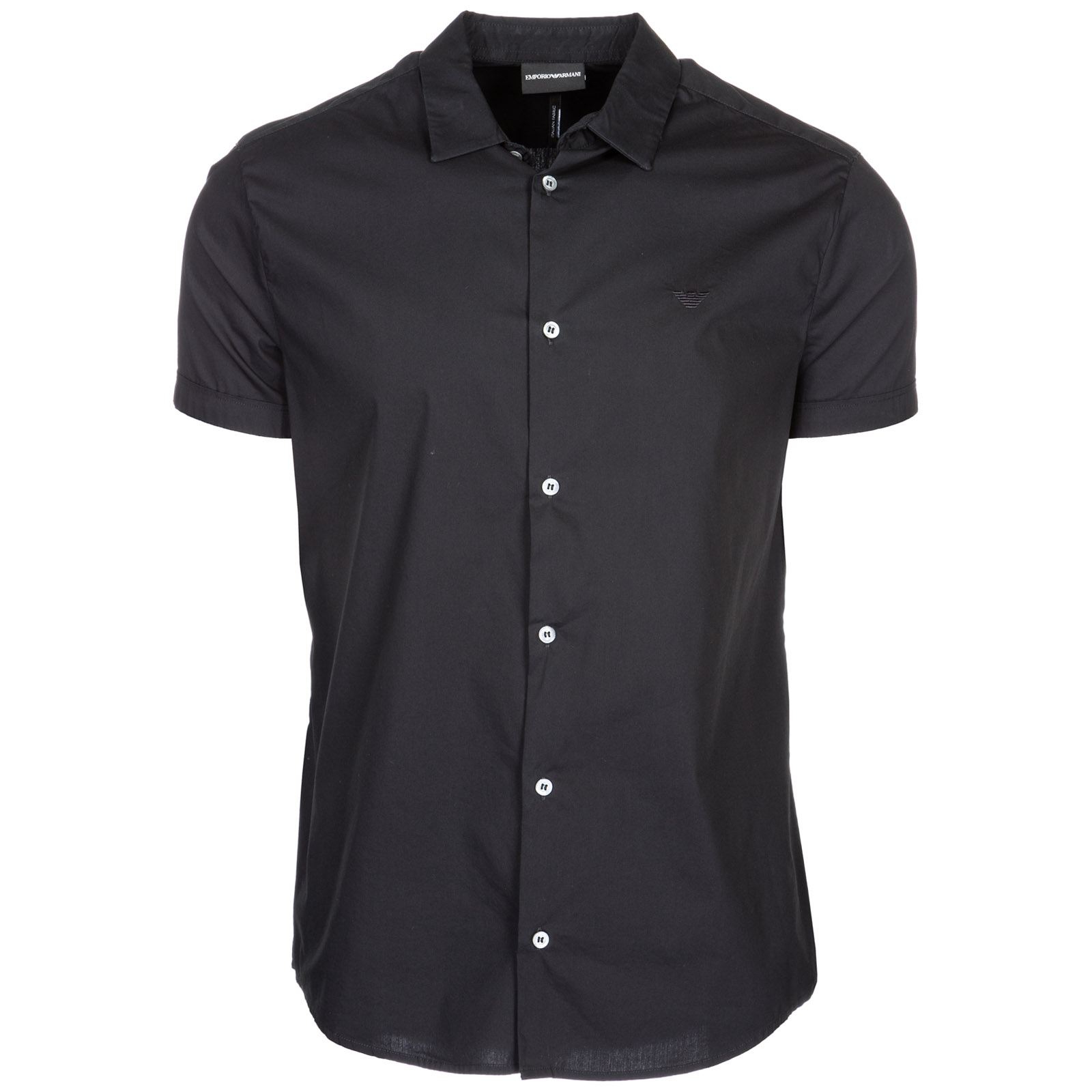 armani black shirt slim fit