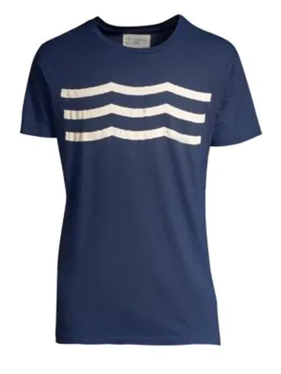 Shop Sol Angeles Men's Heathered Slim-straight T-shirt In Navy