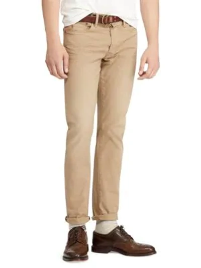 Shop Polo Ralph Lauren Slim Fit Stretch Pants In Khaki