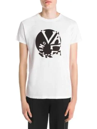 Shop Valentino Spiral Logo T-shirt In White