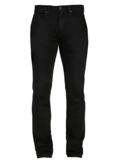 Shop Paige Men's Federal Stretch Slim-straight Jeans In Black Shadow