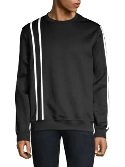 Shop Helmut Lang Sport Stripe Sweatshirt In Black White