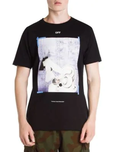 Shop Off-white Dondi Square Tee In Black