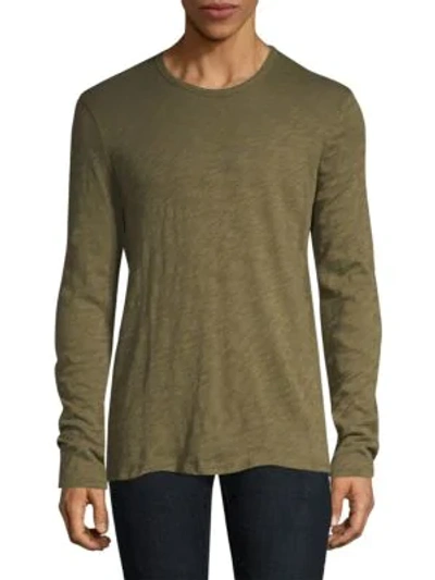 Shop Atm Anthony Thomas Melillo Long Sleeve T-shirt In Fatigue