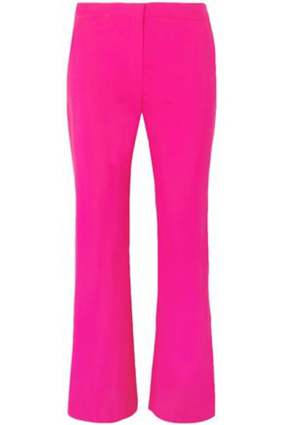 Shop Altuzarra Woman Nettle Wool-blend Flared Pants Bright Pink