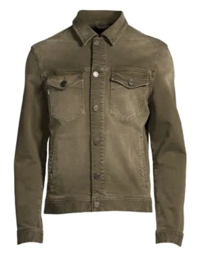 Shop Strellson Slim-fit Jacko Denim Jacket In Dark Green