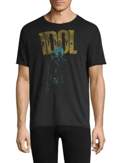Shop John Varvatos Billy Idol Cotton T-shirt In Black