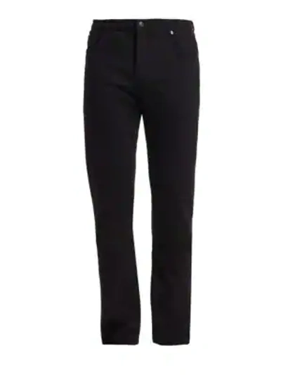 Shop 7 For All Mankind Slimmy Slim Straight-fit Jeans In Annex Black
