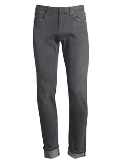 Shop J Brand Tyler Slim Straight Jeans In Grey Luna