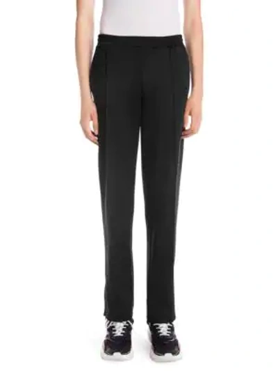 Shop Valentino Logo Track Pants In Black