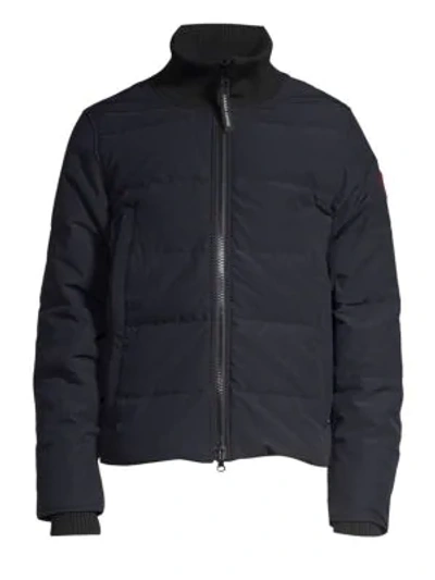 Shop Canada Goose Woolford Down Jacket In Navy