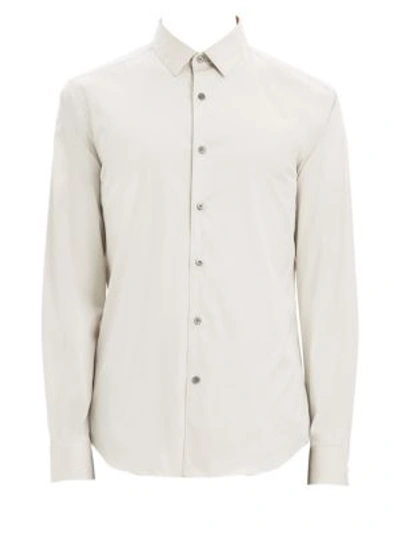 Shop Theory Men's Sylvain Wealth Button-down Shirt In Singe