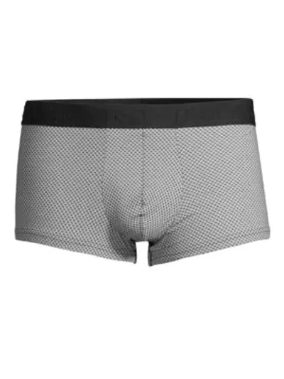 Shop Hom Gentleman Boxer Briefs In Black White