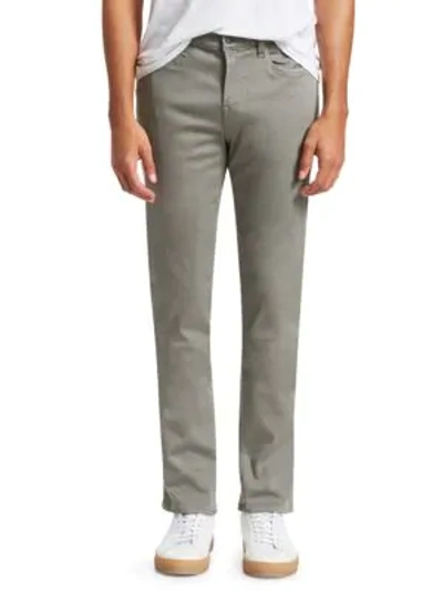 Shop 7 For All Mankind Slimmy Luxe Sport Slim-fit Jeans In Stone Grey