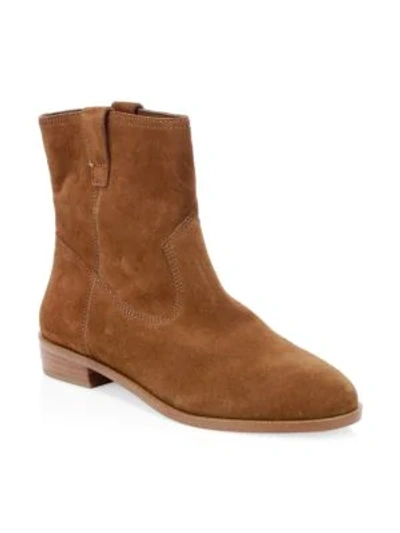 Shop Rebecca Minkoff Chasidy Suede Flat Boots In Tan