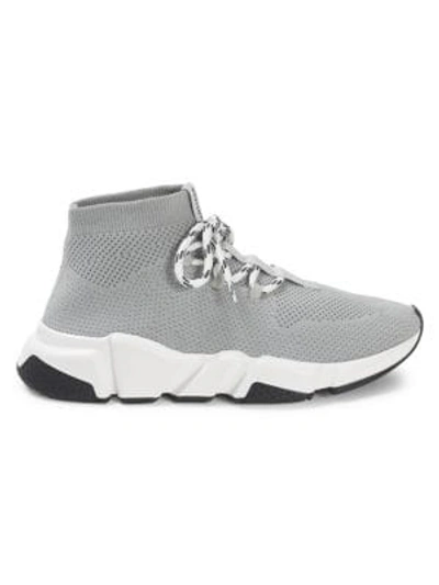 Shop Balenciaga Speed Lace-up Sneakers In Grey