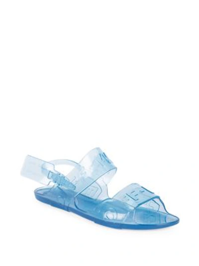 Shop Off-white Zip-tie Jelly Sandals In Blue