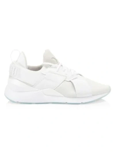 Shop Puma Muse Ice Lace-up Sneakers In White