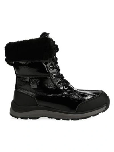 Shop Ugg Pure Patent Adirondack Boots In Black