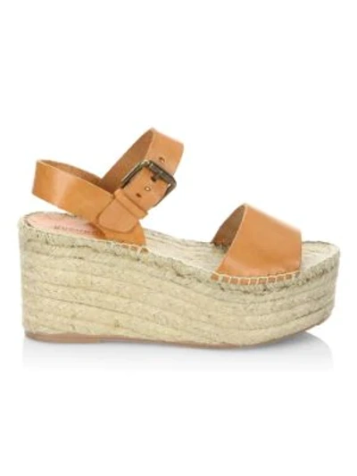 Shop Soludos Minorca Leather High Platform Sandals In Nude