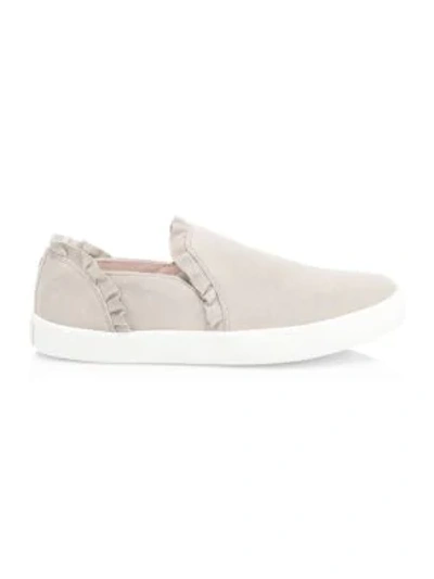 Shop Kate Spade Lilly Suede Sneakers In Grey