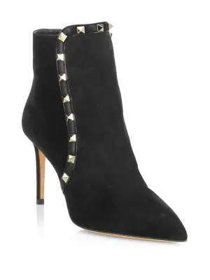 valentino rockstud suede boots
