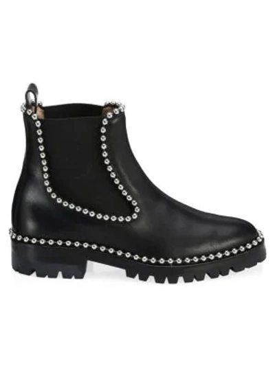 Shop Alexander Wang Spencer Studded Leather Combat Boots In Black