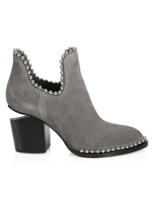 grey studded boots