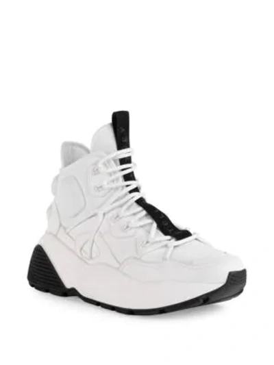 Shop Stella Mccartney Eclypse High-top Sneakers In White