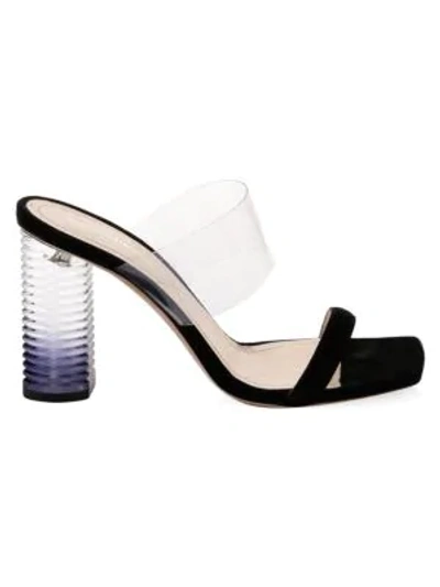 Shop Nicholas Kirkwood Peggy Family Leather & Translucent Mules In Black