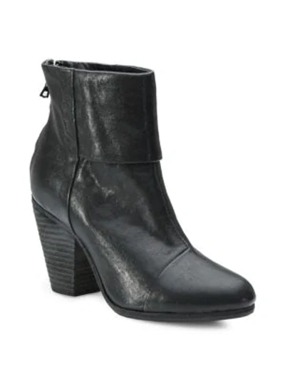 Shop Rag & Bone Newbury Leather Ankle Boots In Black