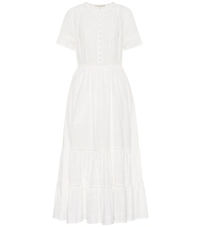 Shop Jonathan Simkhai Broderie Anglaise Cotton Dress In White