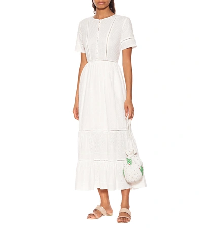Shop Jonathan Simkhai Broderie Anglaise Cotton Dress In White