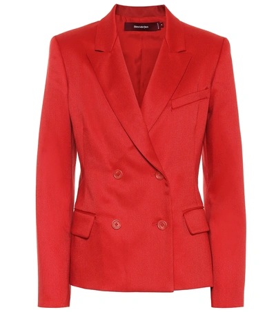 Shop Sies Marjan Oni Double-breasted Blazer In Red