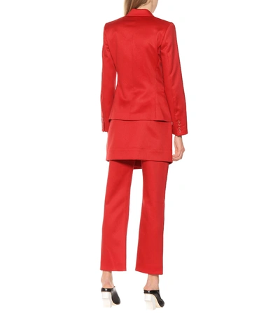 Shop Sies Marjan Oni Double-breasted Blazer In Red